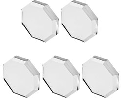 5 Pack Glass Paper Weights, Fabric Pattern Weights for Sewing, Smooth Edge Clear Decorative Glass Block for Fabric - ShopVlot