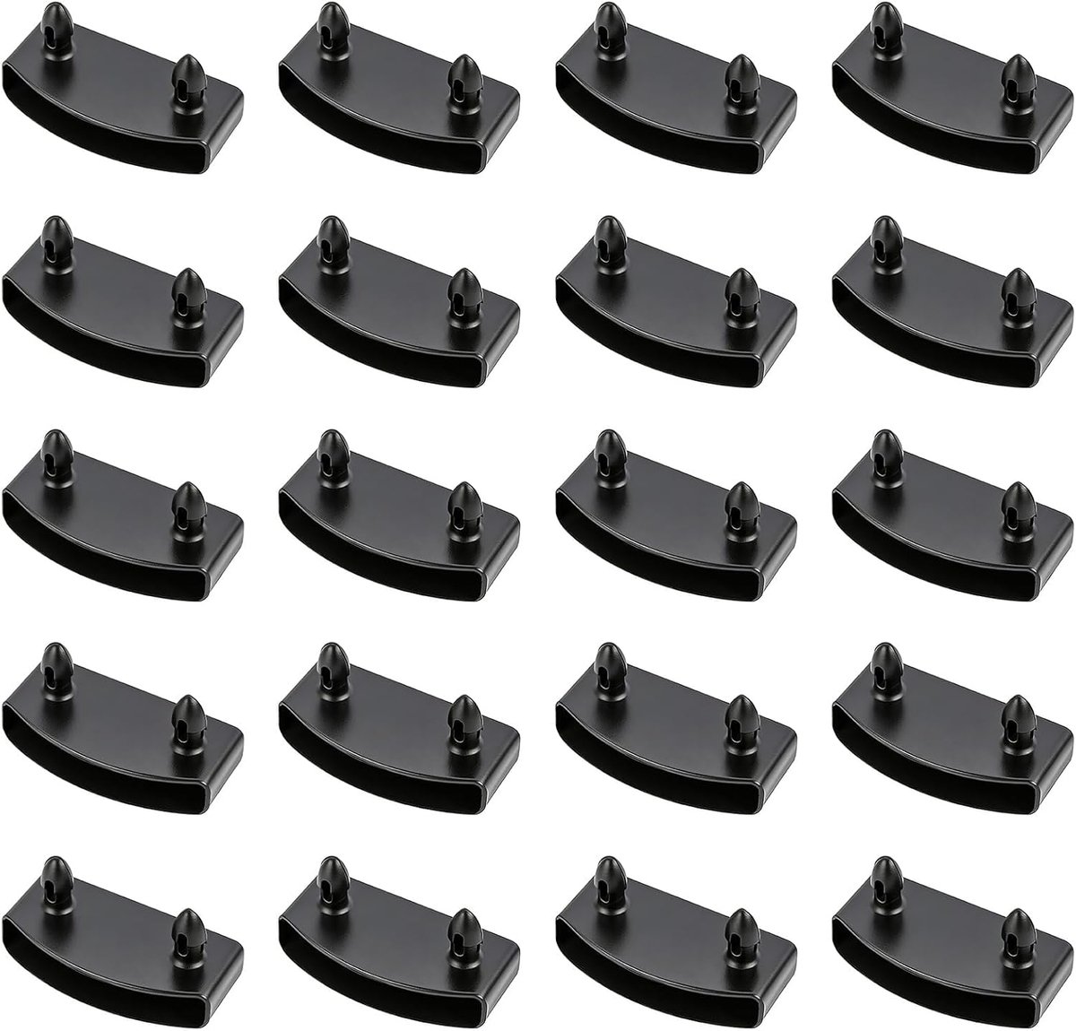 Pack of 20 Plastic Holders for Bed Frames 53 mm for Bed Frames Side Holders for Slatted Frame Single Bed Double Bed - ShopVlot