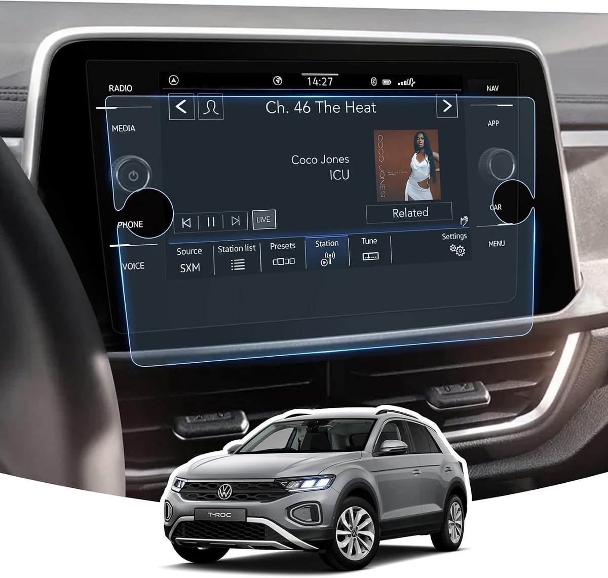 8" Discover Media Screen Protector Matte [Anti-Glare & Anti-Fingerprint] for VW T-Roc/Golf 7 / Tiguan 2 / Passat B8 - ShopVlot