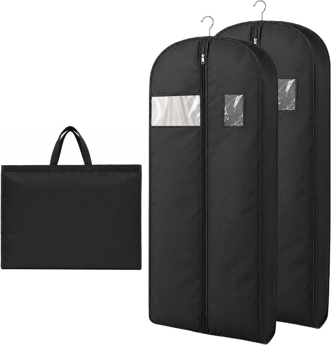 2 Pack Jurk Tassen Covers Lange Reispak Covers met Handvat, 180cm* 60cm