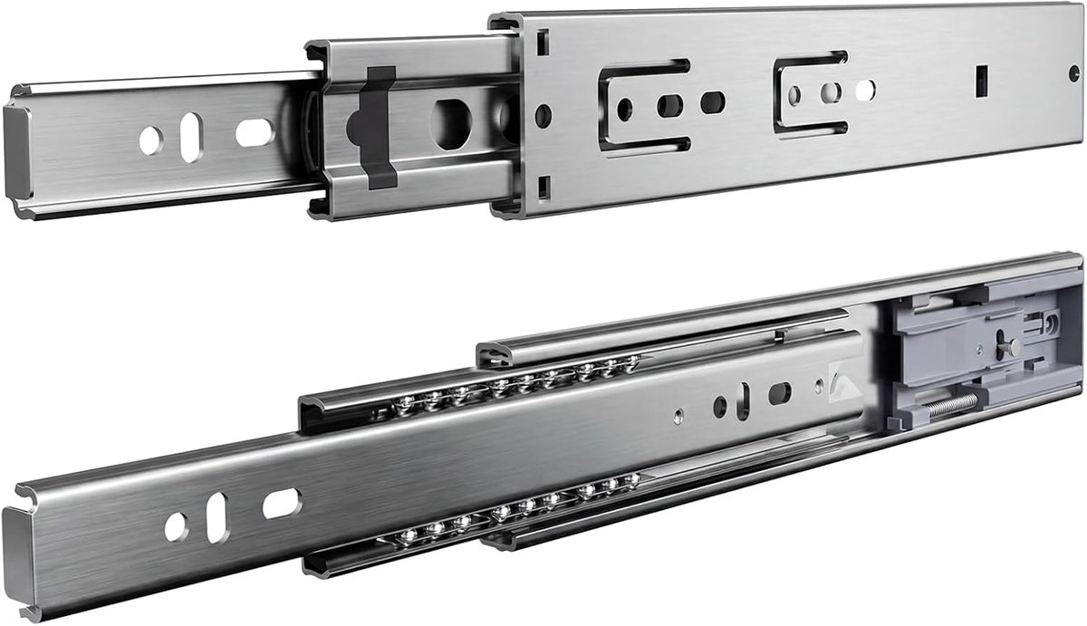 Ladegeleiders 250 mm Soft-Close, volledig uittrekbaar, 1 paar