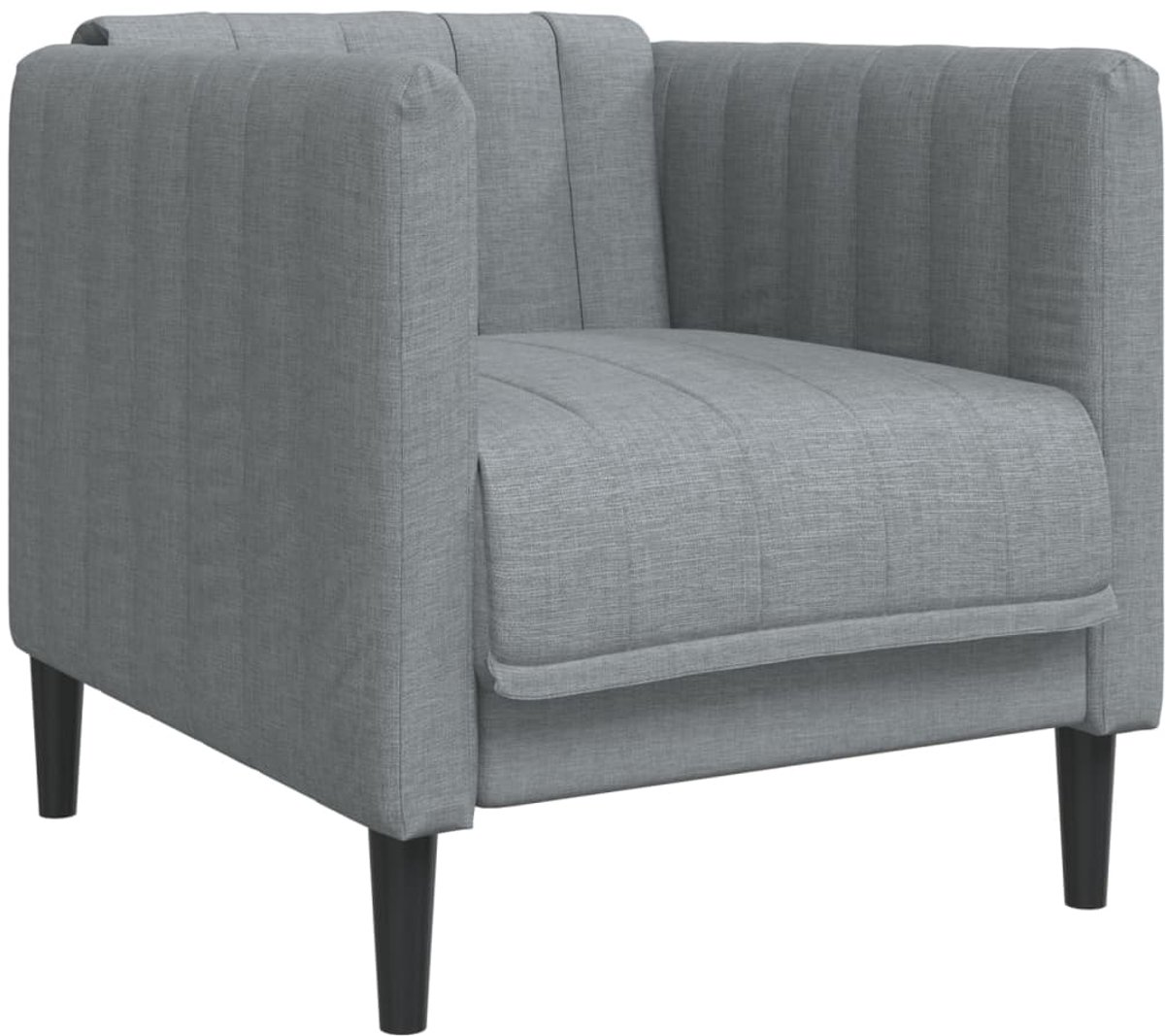 vidaXL Fauteuil - stof - lichtgrijs