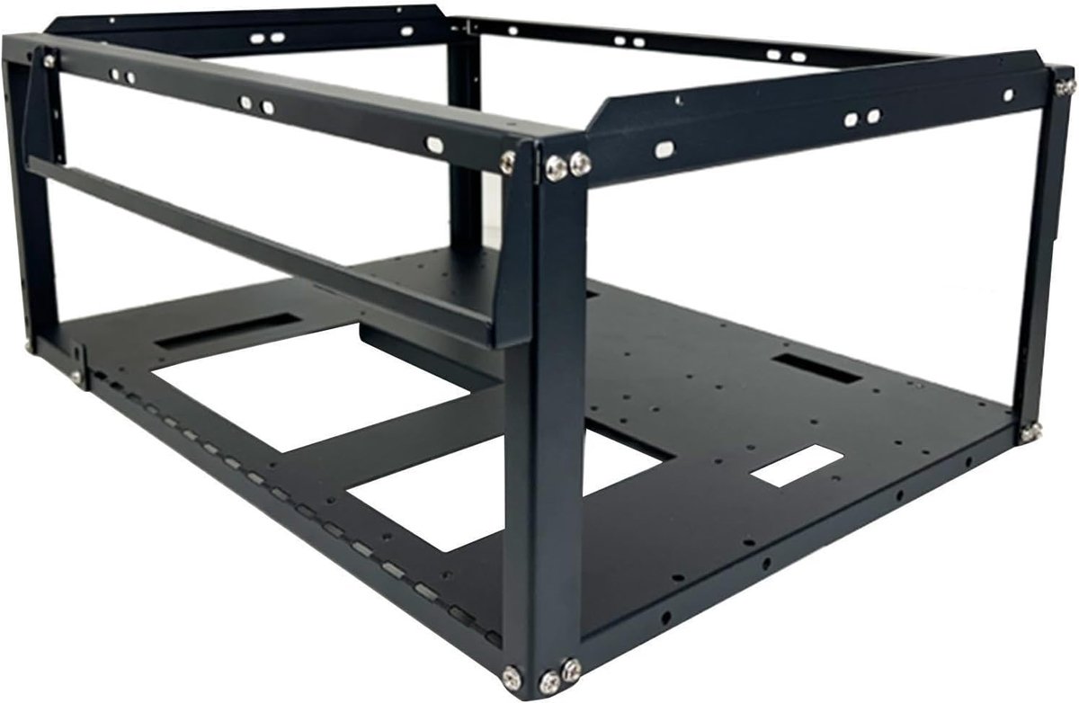Compact - chassis met open frame, kale desktopbehuizing