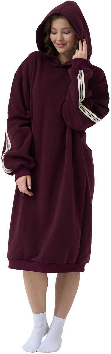 JERSEY - hoodie 70x110 cm - unisex - one size - Maroon Banner - rood