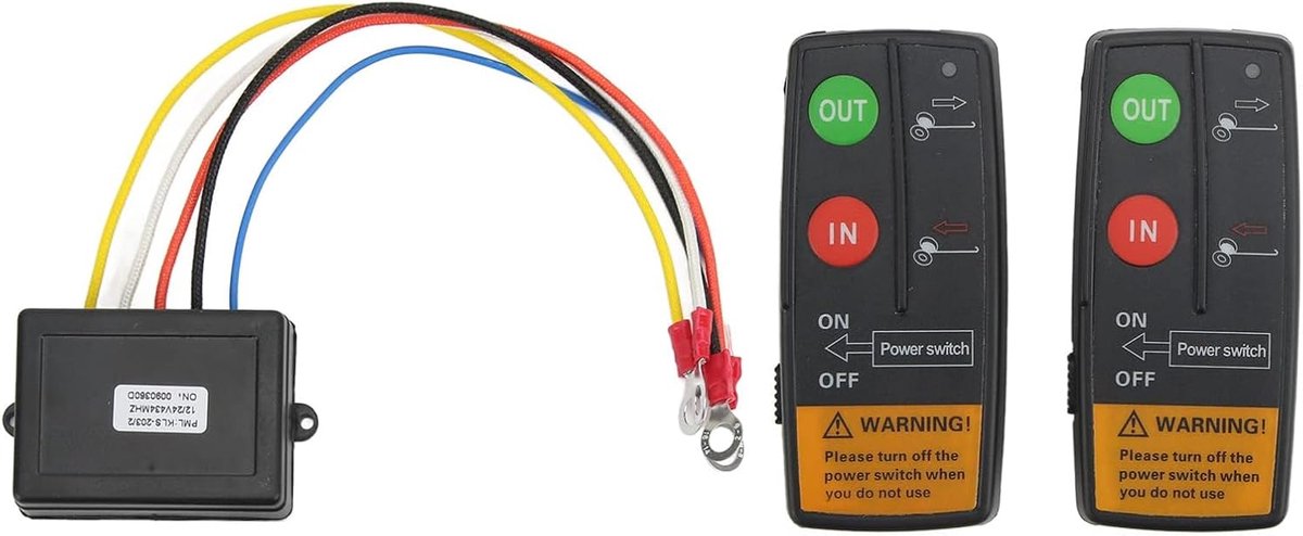 Draadloze lier afstandsbediening 75 voet - Universeel 12V/24V - Hoge gevoeligheid - Veilig op afstand bedienen - Homevero