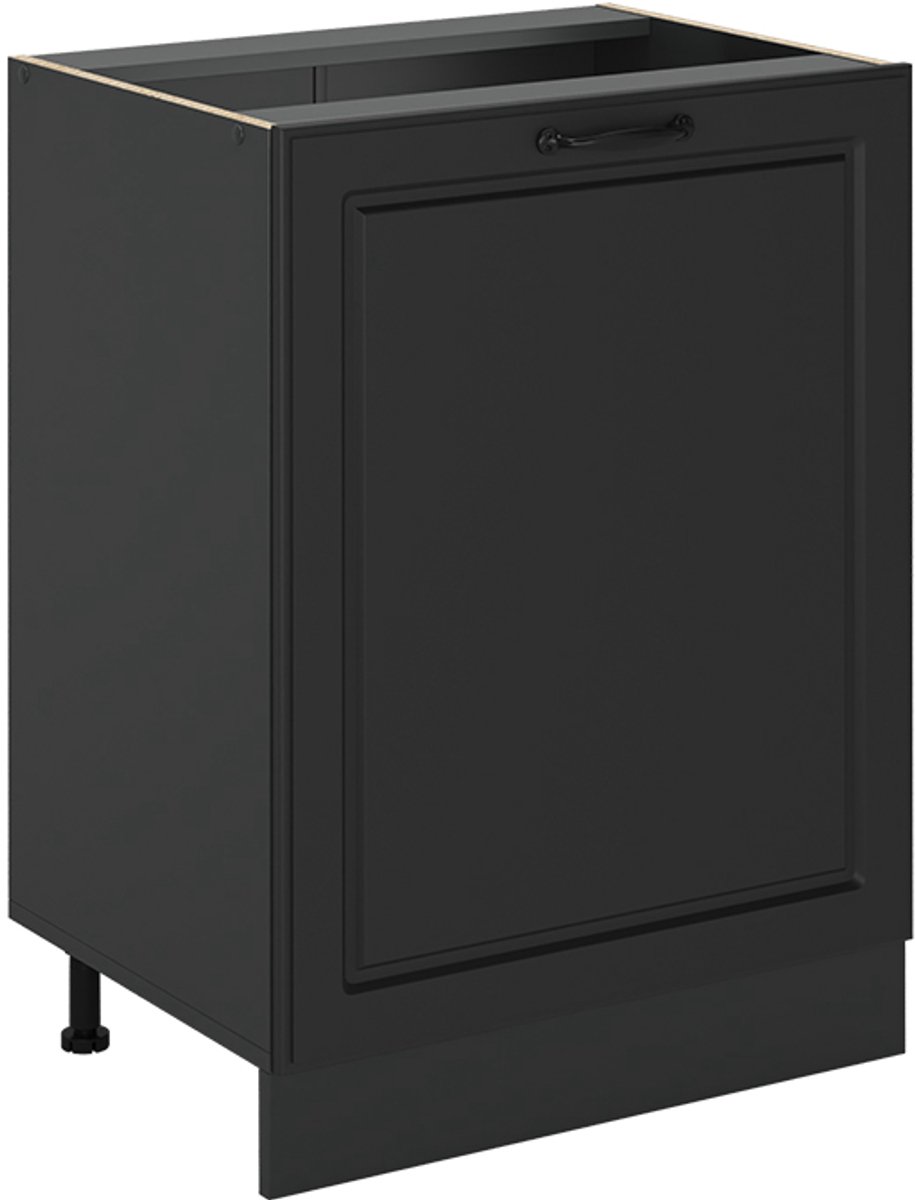 Vicco Keukenonderkast R-Line, Antraciet landelijk/Antraciet, 60 cm met 1 deur zonder werkblad