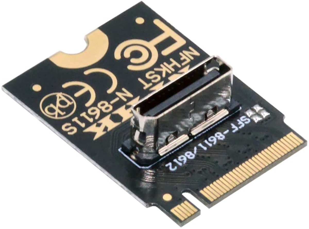 2230 PCI-E4.0 M.2 M Key to Oculink SFF-8612 SFF-8611 Vertical Host Adapter for NVME U.2 SSD eGPU - ShopVlot