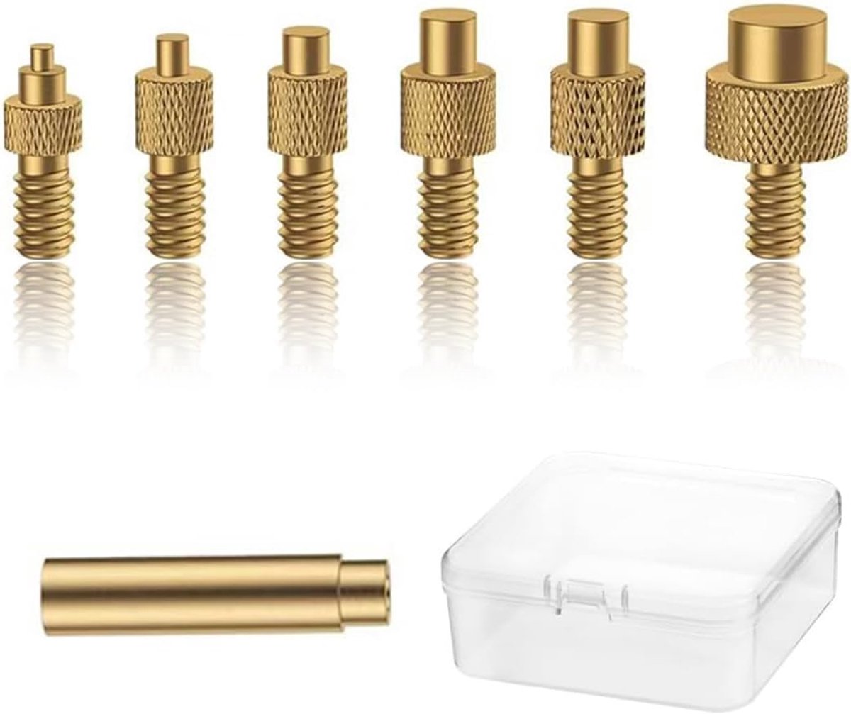 7 stuks universele soldeerpunten, compatibel met accessoires voor 3D-printen, met 6 gekartelde schroefdraad, M2, M3 - ShopVlot