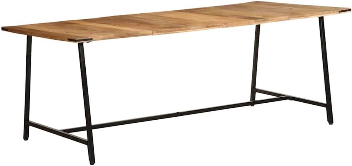 Mangohout industriële stijl eetkamertafel 200x100x75 cm