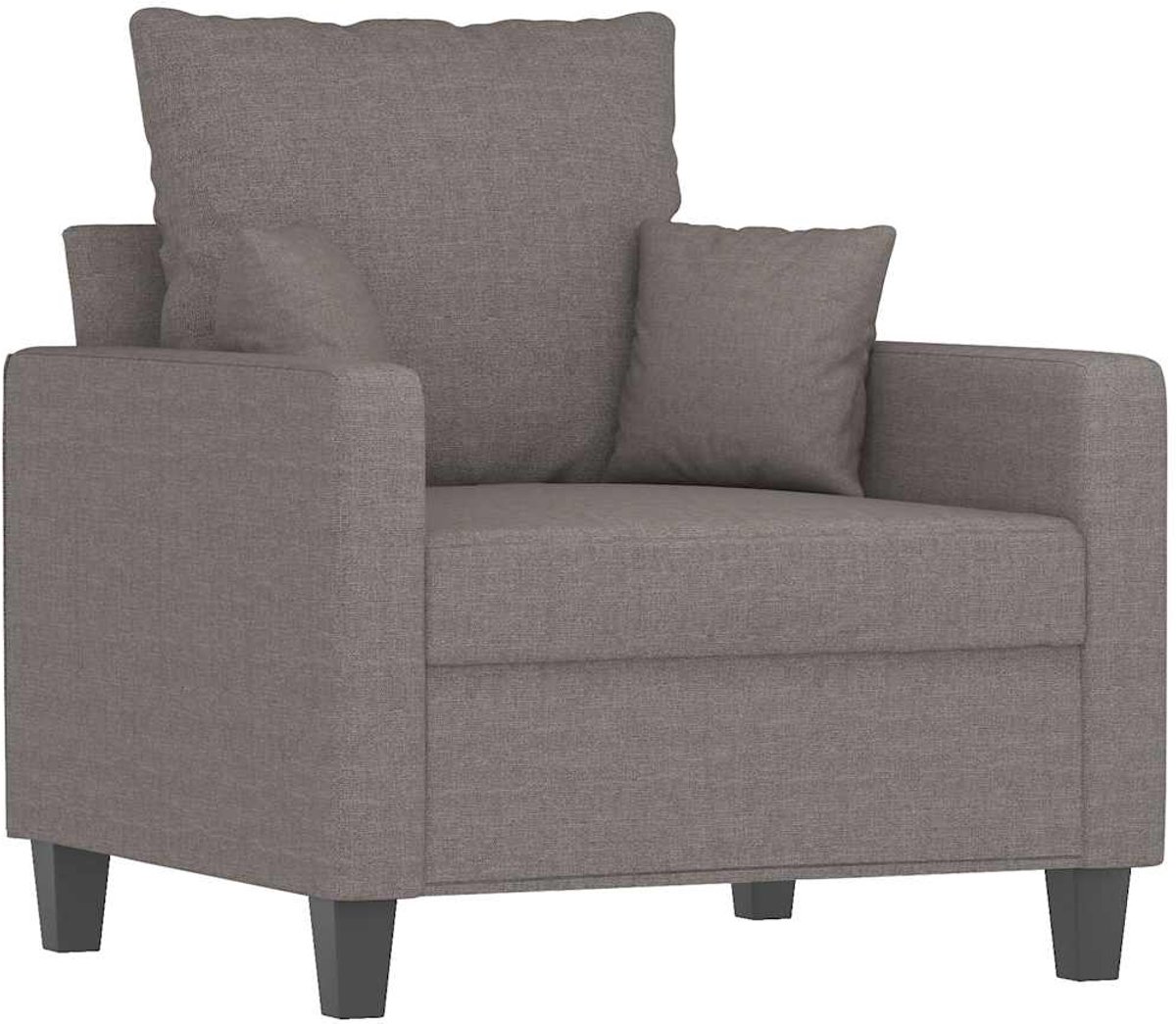 vidaXL Fauteuil - 60 - cm - stof - taupe
