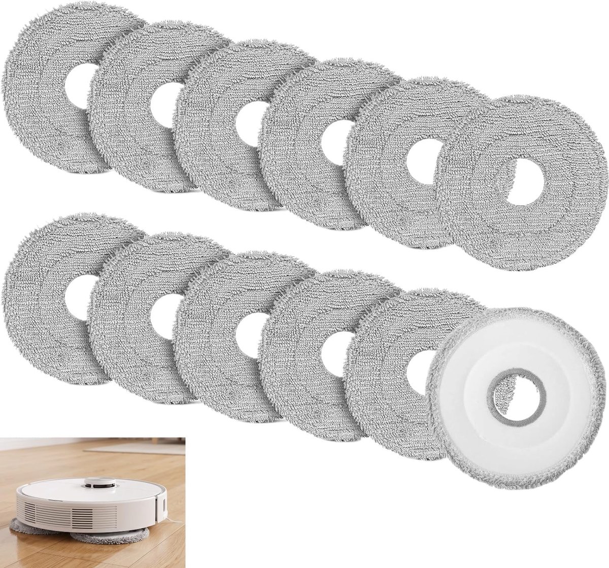 12 stuks microvezel dweilpad, microvezel dweilpad accessoires