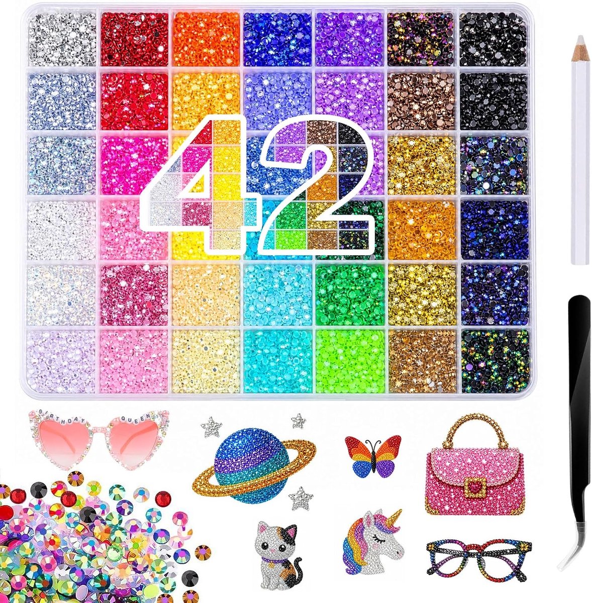 Kit 40.000 stuks 42 kleuren 3 mm voor doe-het-zelf
