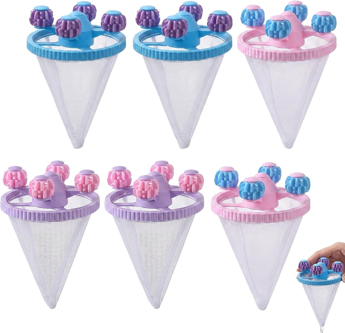 6 stuks dierenhaarverwijderaar wasmachine
