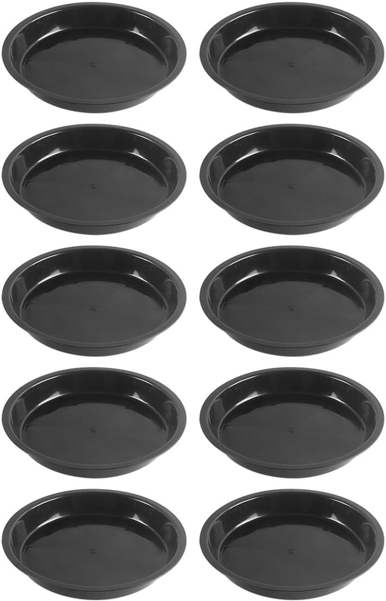 Schotels - zwarte plantenschotels voor binnen en buiten 14x1,9 cm