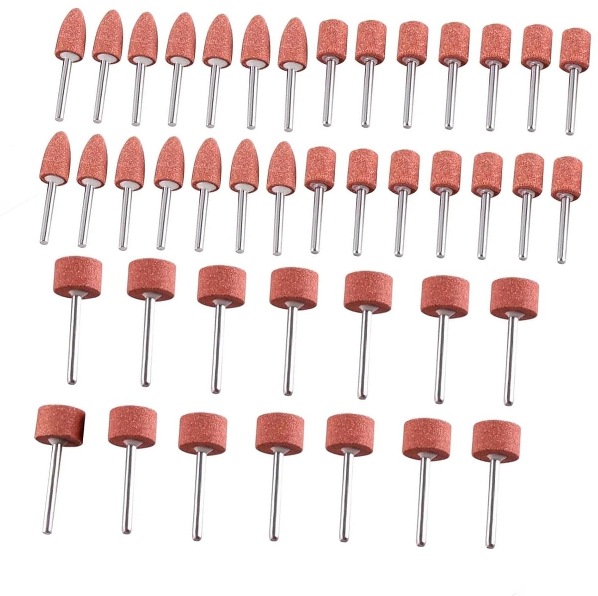 Schuurpunten 42 pcs - corundum - robuust en scherp - voor slijpen en polijsten - ShopVlot