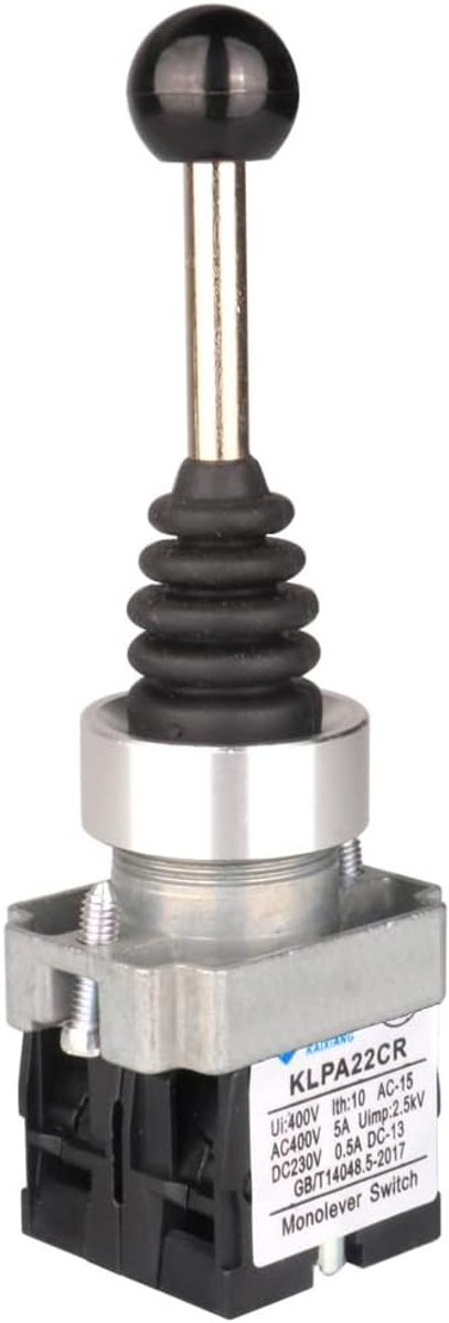 Guuzi 2NO 2 Position Joystick Moment Switch Spring Return Moment Switch Monolever Replacement for XD2PA22CR Mounting - ShopVlot