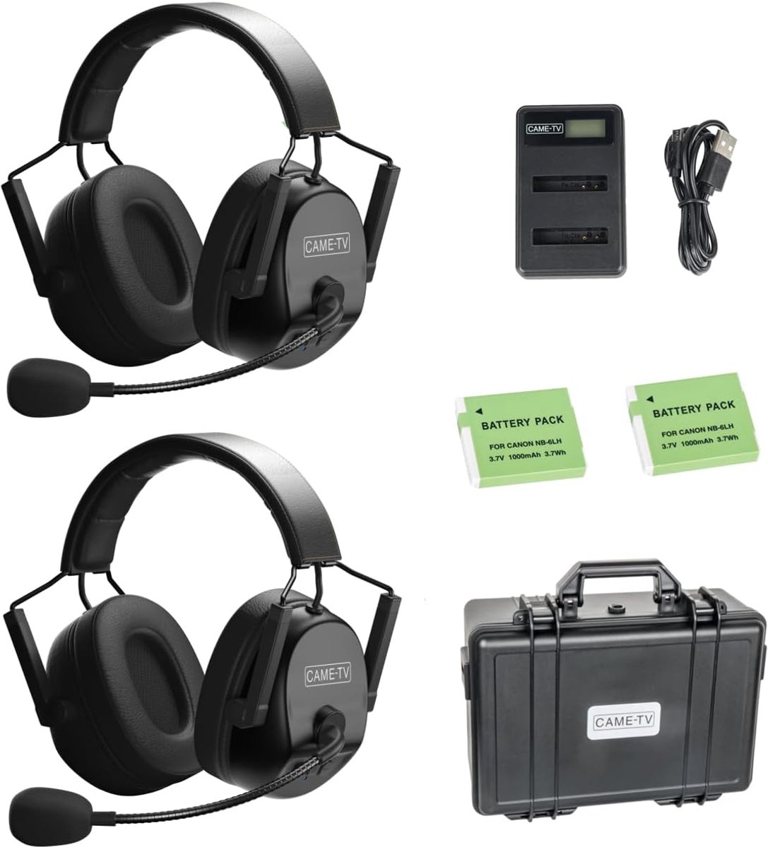 Came-TV KUMINIK8 Wireless Intercom System, Full Duplex Communication System, Up to 1.5 m Range, Noise Cancellation - ShopVlot