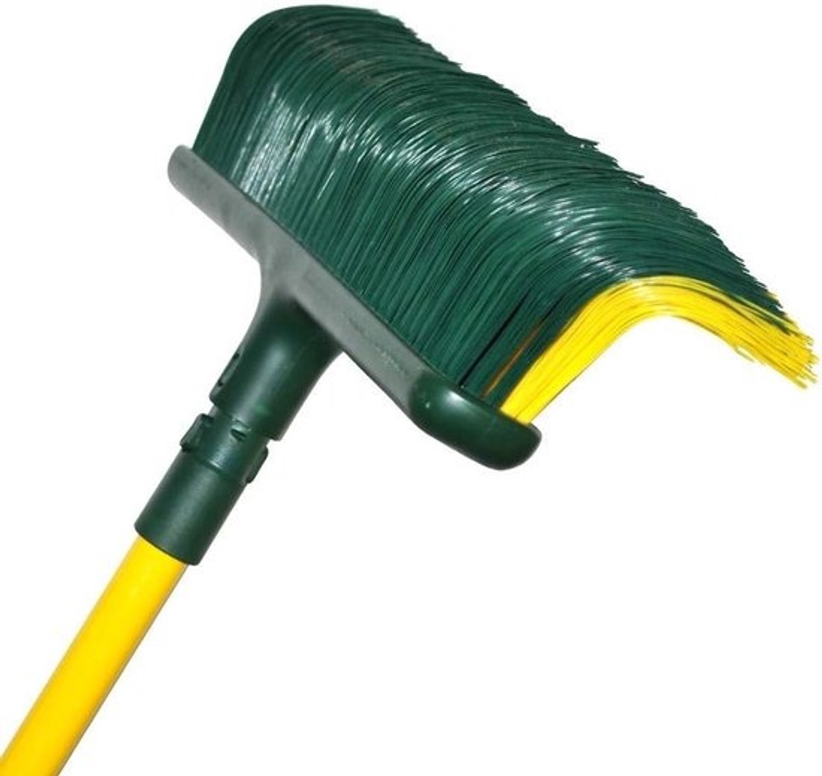 Speciale buitenbezem - Gebogen borstelharen - Voor tuin en terras