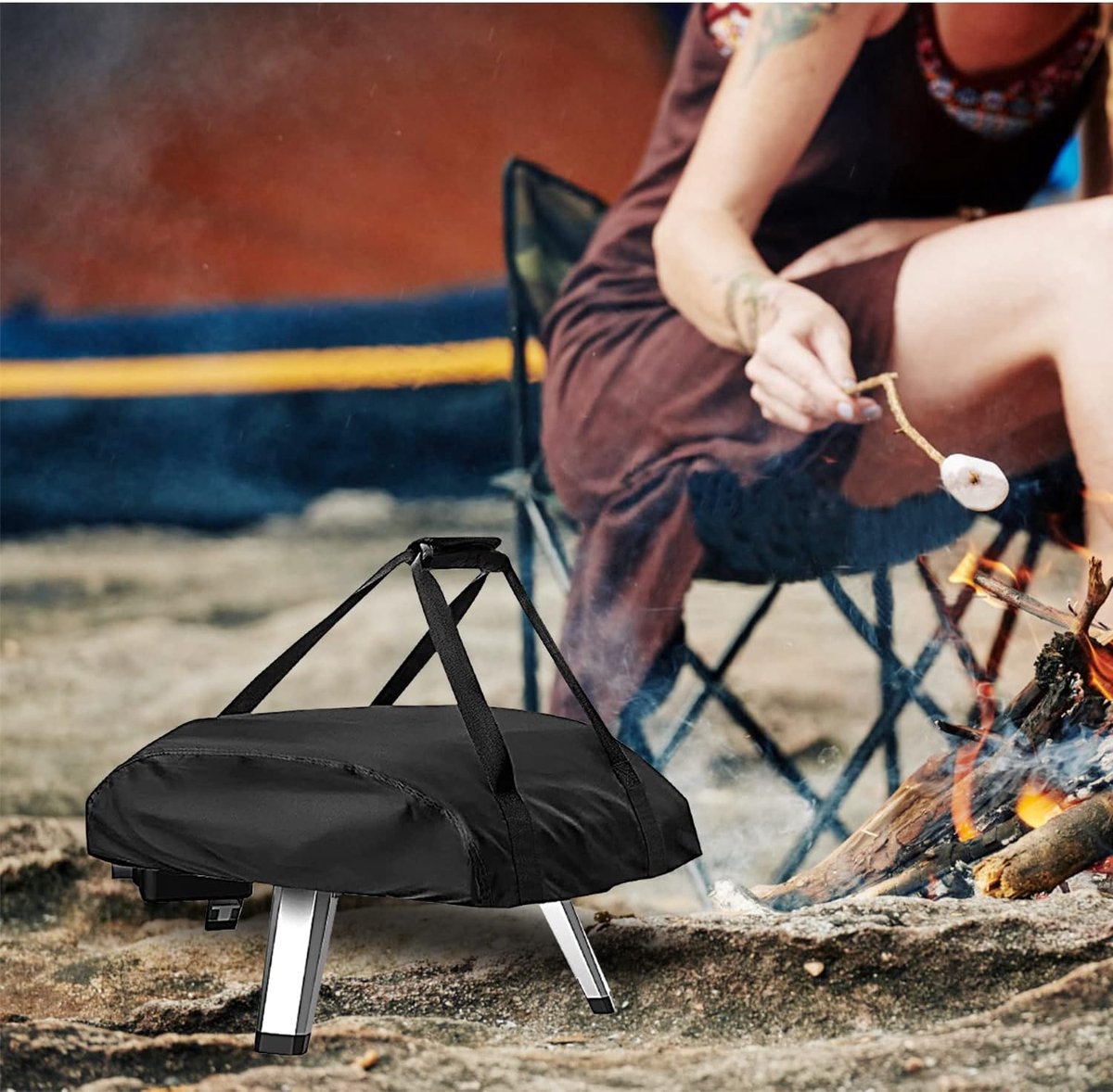 Pizza Oven Cover for Ooni Koda 12,420D Waterproof Weatherproof Oxford Fabric Pizza Oven Carry Bag Pizza Oven - ShopVlot – foto 6