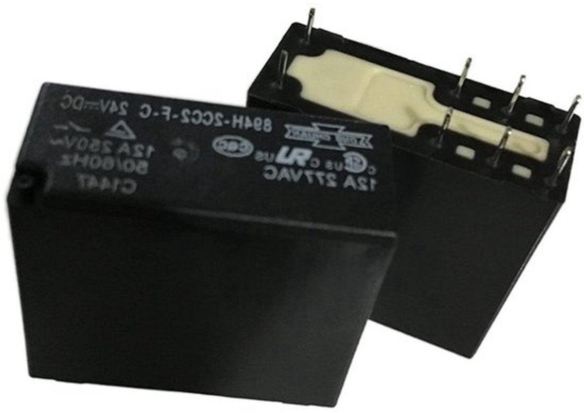 Vervangend relais - schakelcomponent - voor elektrische circuits - 6-polig ontwerp - 12 Ampère - niet gespecificeerd