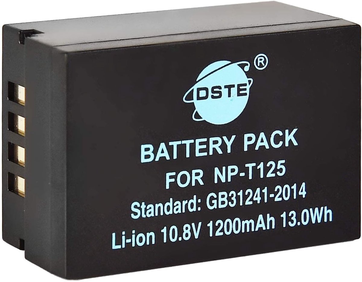 DSTE NP-T125 Rechargeable Li-ion Battery Compatible with Fujifilm GFX 50S GFX50S GFX 50R GFX50R GFX 100 Camera - ShopVlot