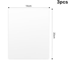 3 Pack FEP Release Film, 140 x 200 mm Film Accessories Spare Parts for 3D Printer Mono, Elegoo Mars, Mars Pro 2 - ShopVlot