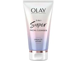 Olay Super 5 in 1 Facial Cleanser 133ml - Gezichtsreiniger met Niacinamide, Hyaluronzuur, Vitamine…