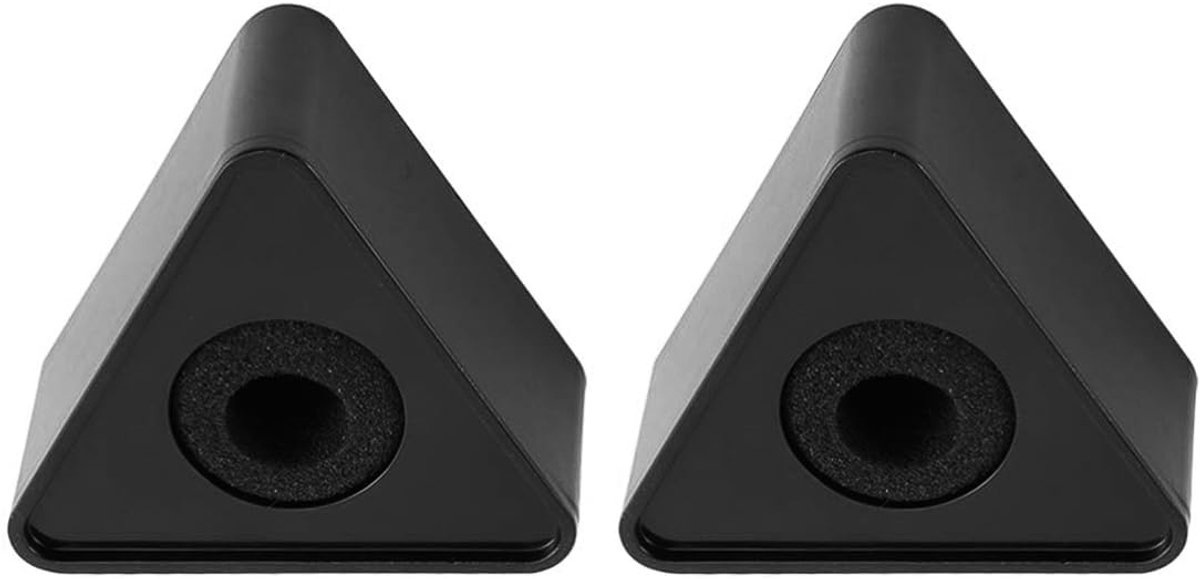 Microfoon vlag station - 2 stuks - driehoekig - ideaal voor media-interviews - Homevero