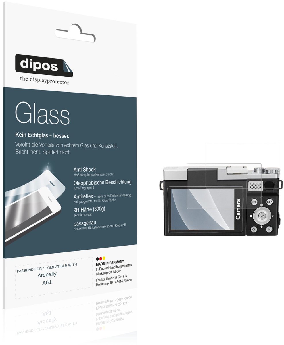 dipos – 2x Matte Pantserfolie geschikt voor Aroeally A61 | 9H Screenprotector