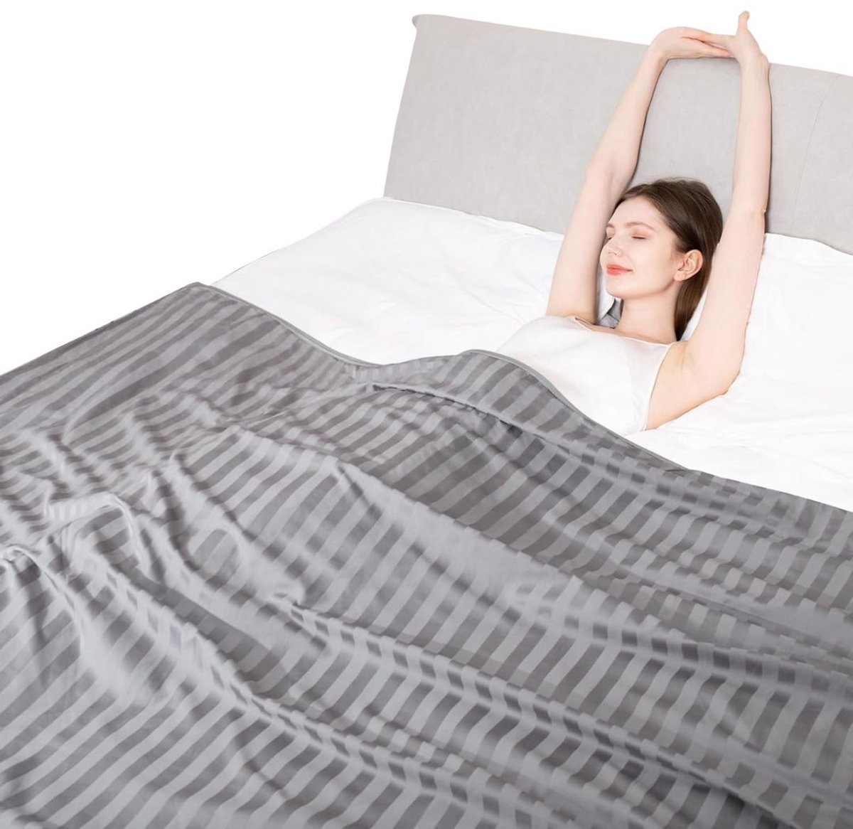DailySupplies® Verkoelend Dekbed - Koeldeken voor Mensen - Zomerdekbed - 200x220 - Grijs