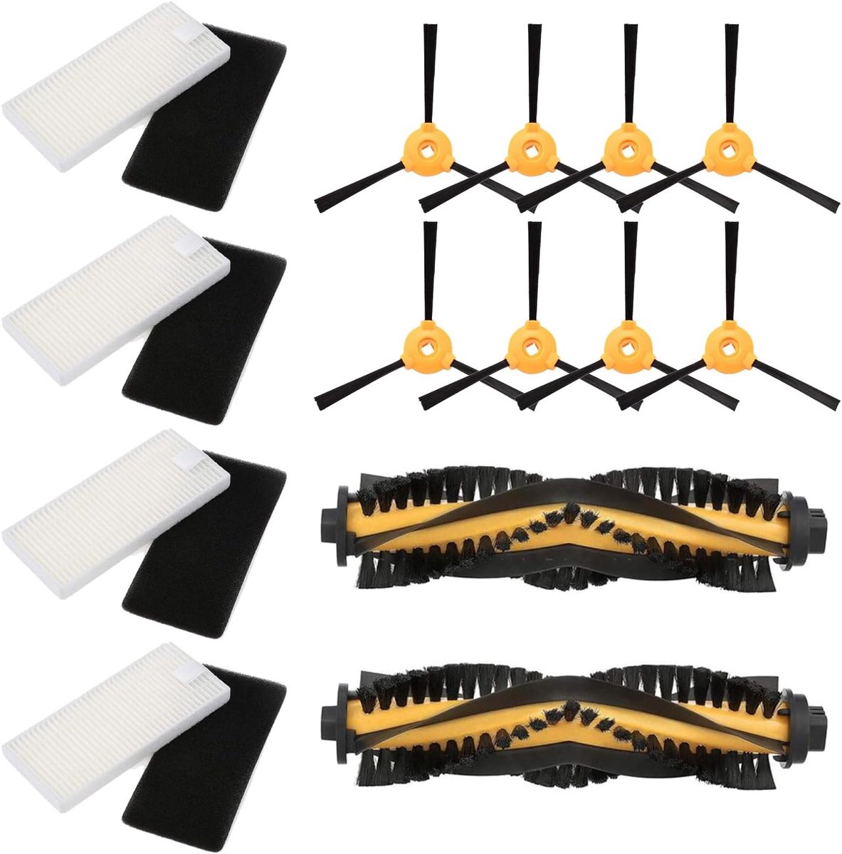 MIRTUX Complete accessory set for Conga Excellence and 990 Excellence, replacement kit for Conga robot vacuum cleaner - ShopVlot