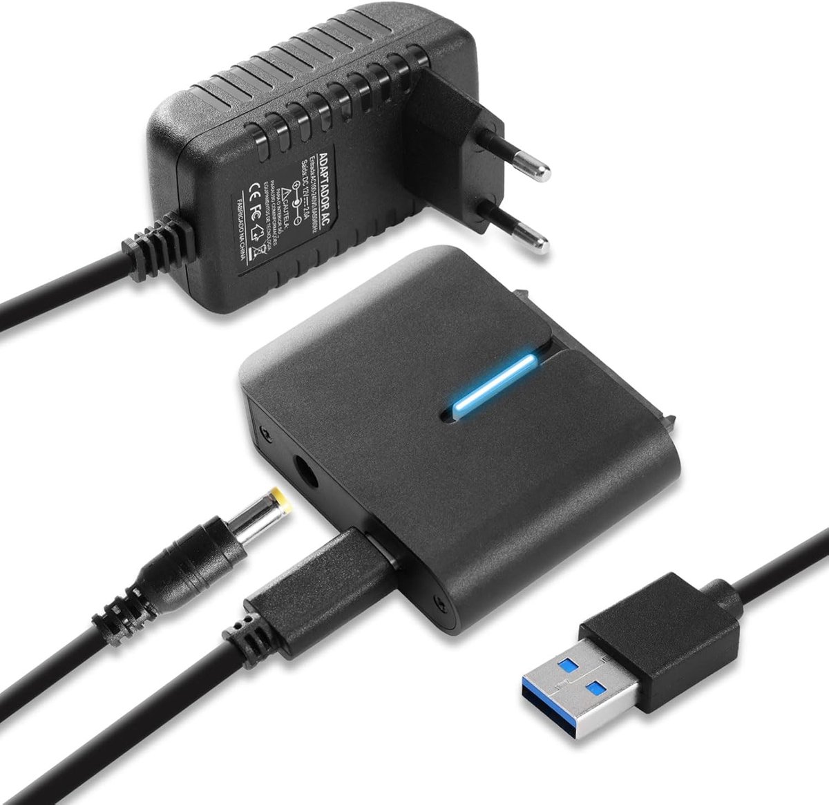 10Gbps USB3.1 Gen2 to SATA Adapter, SATA to USB Cable for 2.5"/3.5" HDD/SSD and SATAOptical Drives, Converter Adapter - ShopVlot