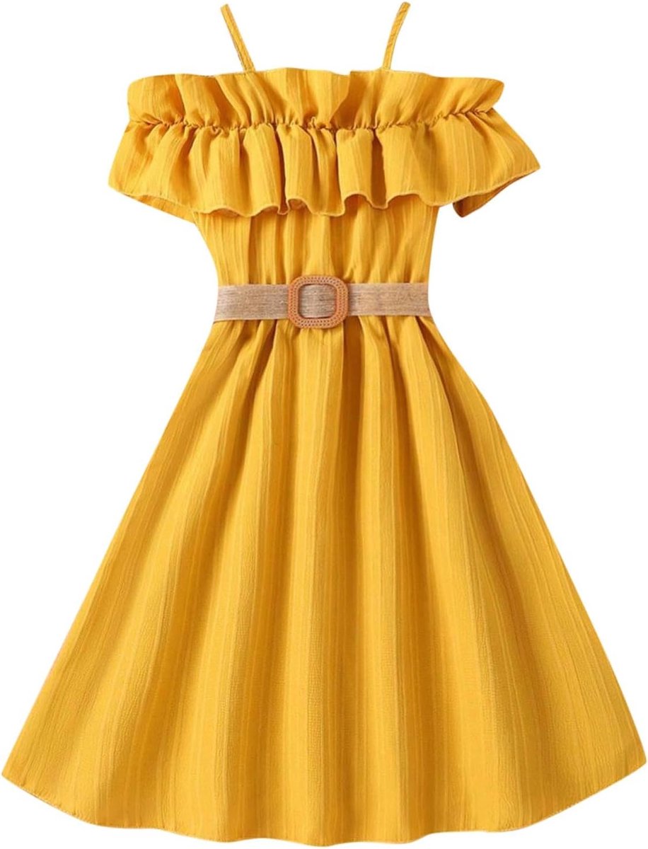 Meisjesjurk, katoen, zomer, kinderen, prinses, ceremonie, bruiloft, bloemen, mouwloos, chic, modieus, verjaardag, casual, ademend, hartmotief, A55
