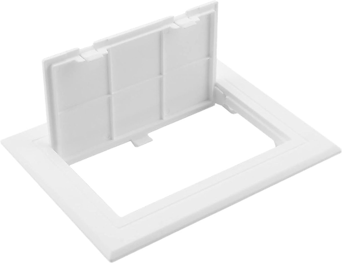13 x 18 cm, inspectieklep van uv-bestendig ABS-kunststof, onderhoudsdeur voor gipsplaat met eenvoudige montage, ideaal voor kabels en buizen in muren en plafonds