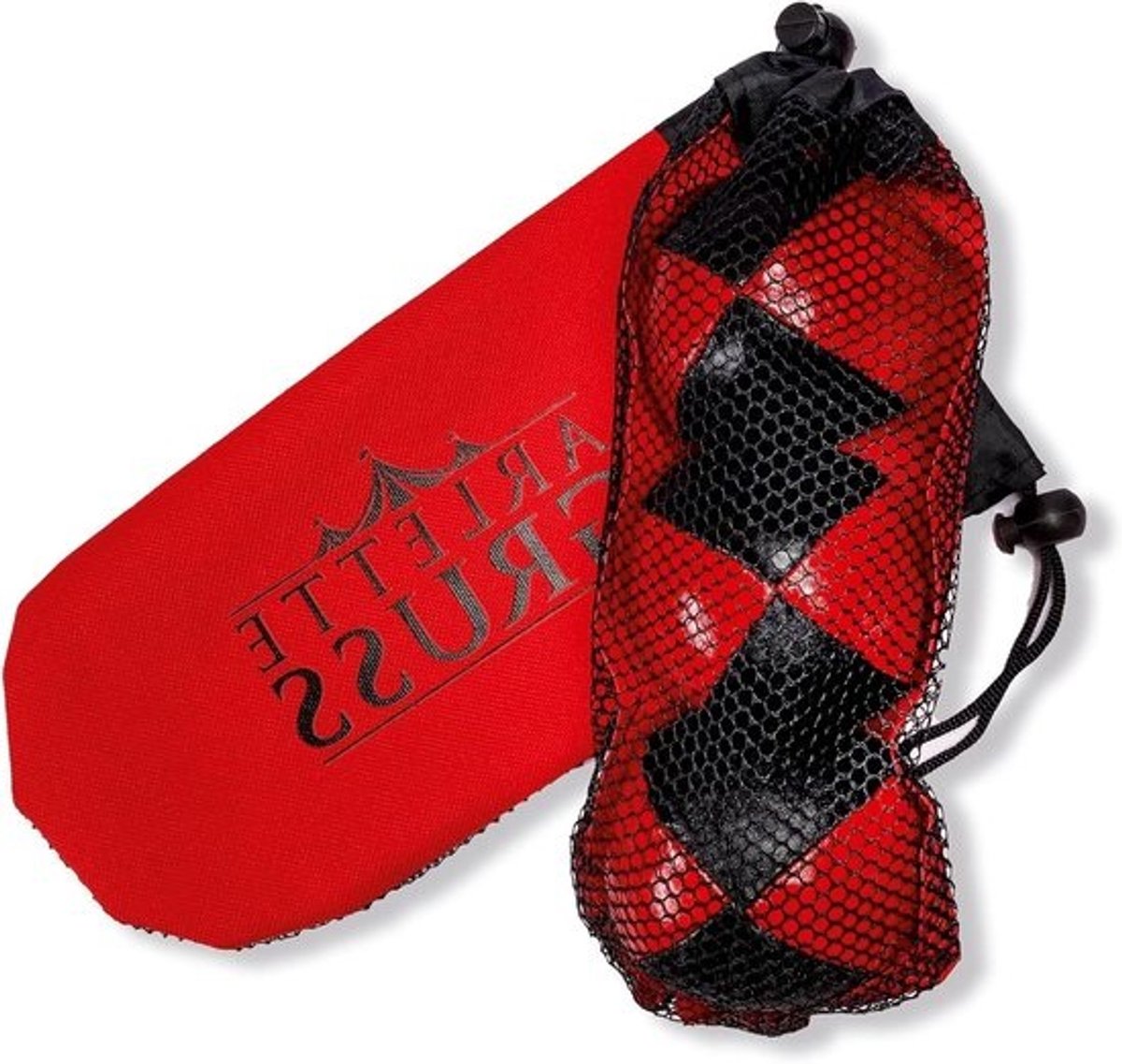 Set jongleerballen - Oefenballen - voor behendigheid - Voor het trainen van vaardigheden - Inclusief tutorial - 350 g - Rood en zwart