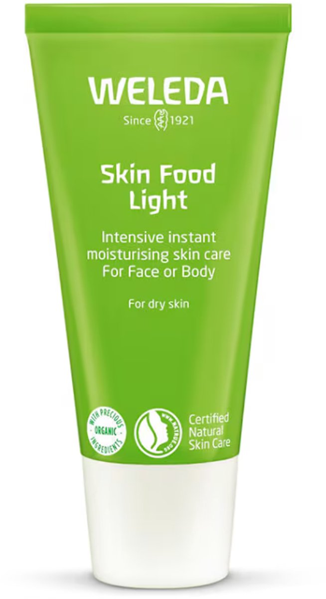 Bol.com WELEDA Skin Food Light - Voedende Crème - Voor Gezicht En Lichaam - Hydraterende Crème Voor Droge Huid - Trekt Snel In -... aanbieding