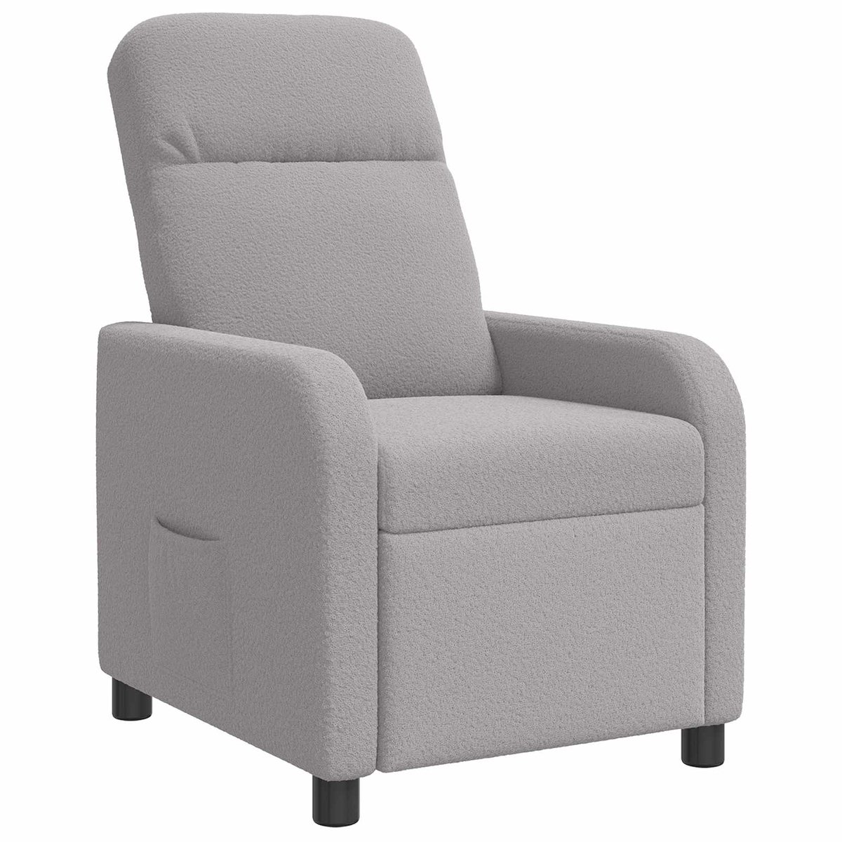 vidaXL Recliner - Lichtgrijs - Bouclé