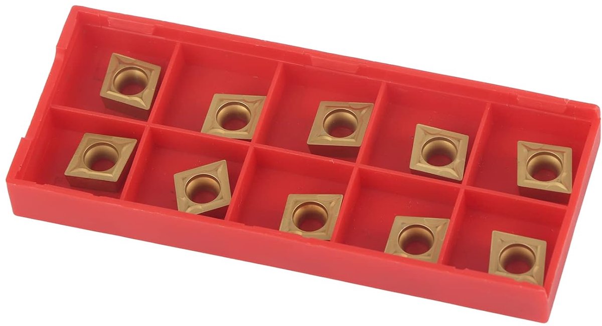 Carbide insert cutter, 10 stks indexeerbare draaibank frezen wisselplaten draaien met doos CCMT09t304 CCMT32.5