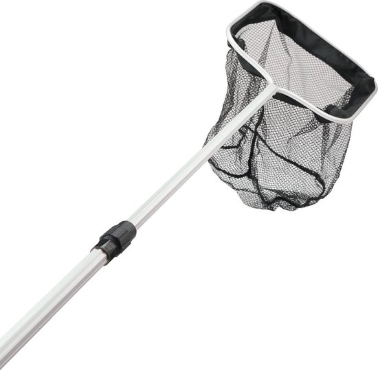 Zwembad Vijvernet - Stevig - Telescopische Steel 1.80m - Net formaat 30x30cm - Zwart — afbeelding 4
