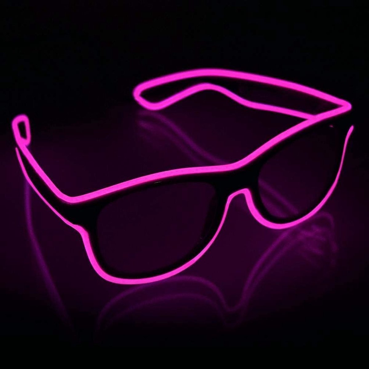 Draadloze lichtgevende led-bril met knippermodus, glow in dark party, voor rave-party, Halloween, Kerstmis, disco, concert, EDM