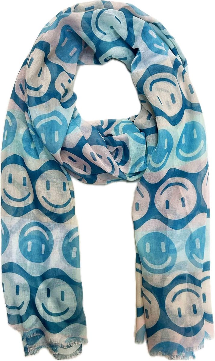Sjaals Zomer Herfst Halsdoek Overgangssjaal Kleurverloop Smile kleurverloop Stola Doek Zijde
