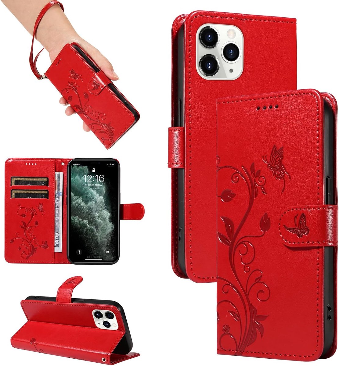 Hoesje voor iPhone 11 Pro, Rood