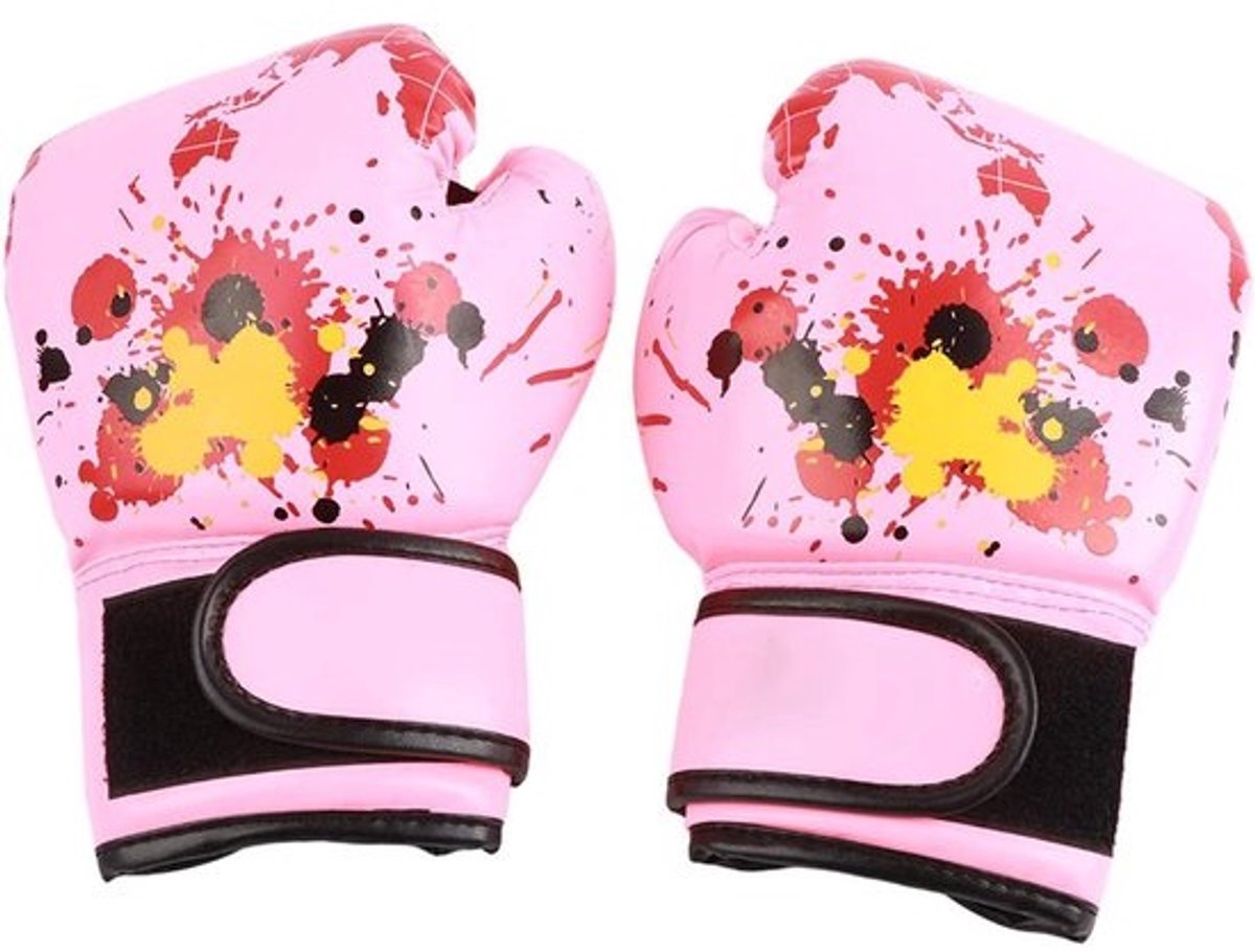 Muay Thai Bokshandschoenen voor kinderen - bokszak sparring voor baby's meisjes jongens - roze