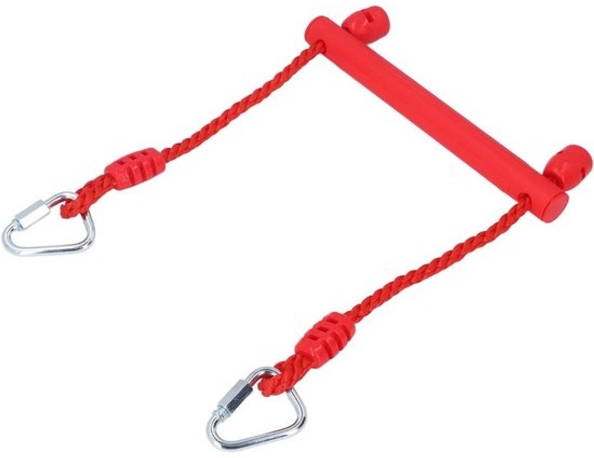 Klimschommel met monkeybars - Onderdeel voor speeltoestel - Voor buiten spelen - Comfortabele grip - 36 x 14 x 6 cm - Blauw