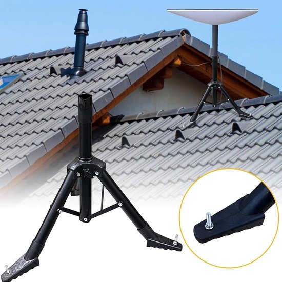 Verstelbare Vouwtripod met Stabiele Ondersteuning voor Satellietschotel, Aerial Internet en Campinggebruik, Geschikt voor RV en Daken — afbeelding 4