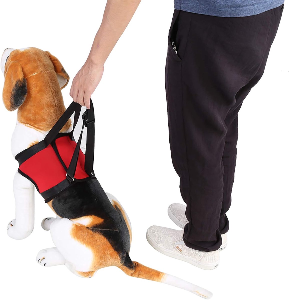Hondensteunharnas, voor achter Hondenbeensteunharnas Loophulpmiddel Hijs trekvest voor oude of gewonde honden