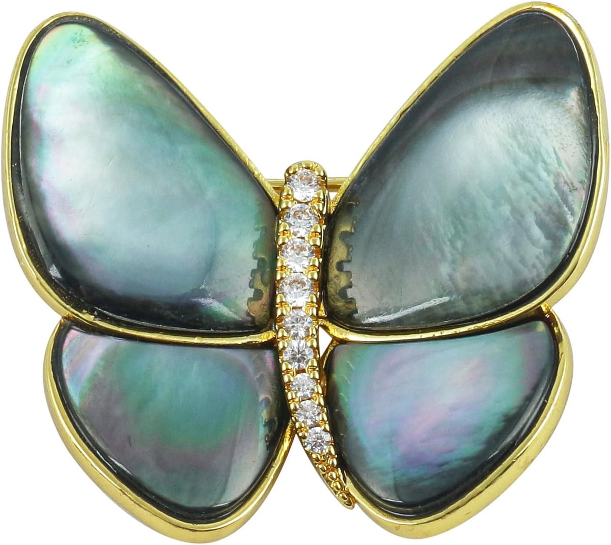 Broches voor vrouwen, strass, schelp, zilver/verguld, sieraad, cadeau voor echtgenote, mama