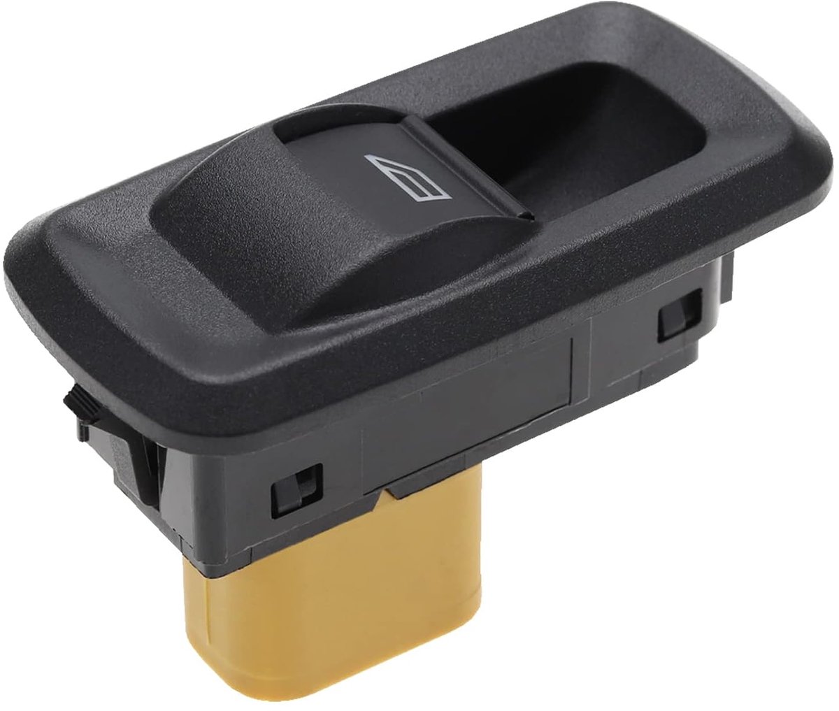 Passagierszij Power Vensterbedieningsschakelaar, Drukknop Actuator, ON-ON Bedrijfsmodus, Zwart ABS