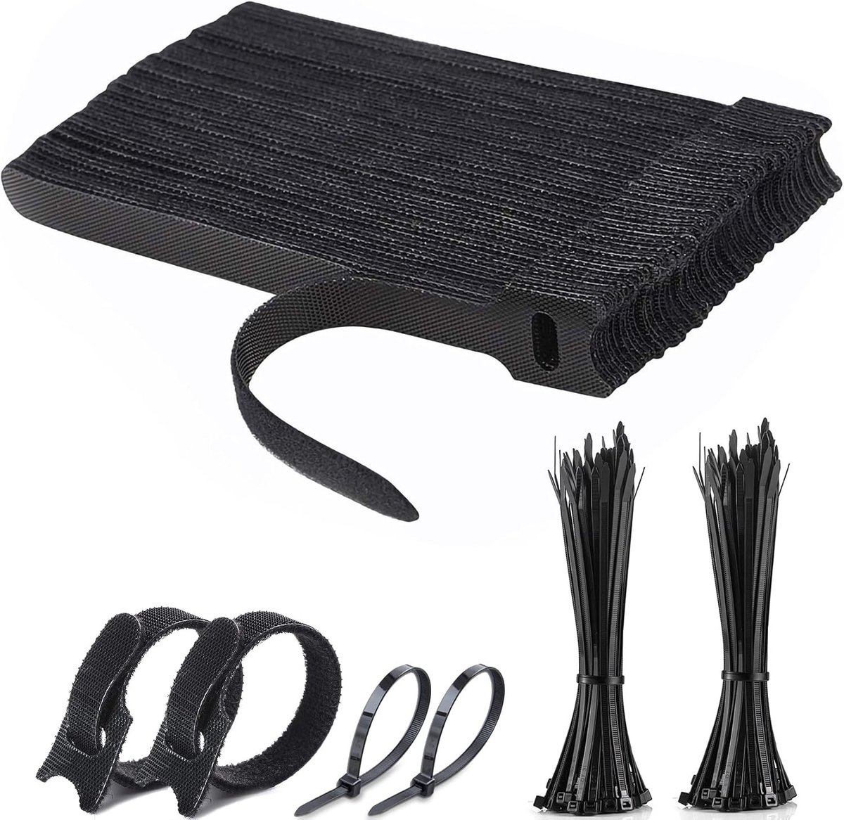 Kabelbinders 200 Stuks - Multifunctionele Nylon - Verstelbaar en Robuust - Ideaal voor Thuis en Kantoor - ShopVlot