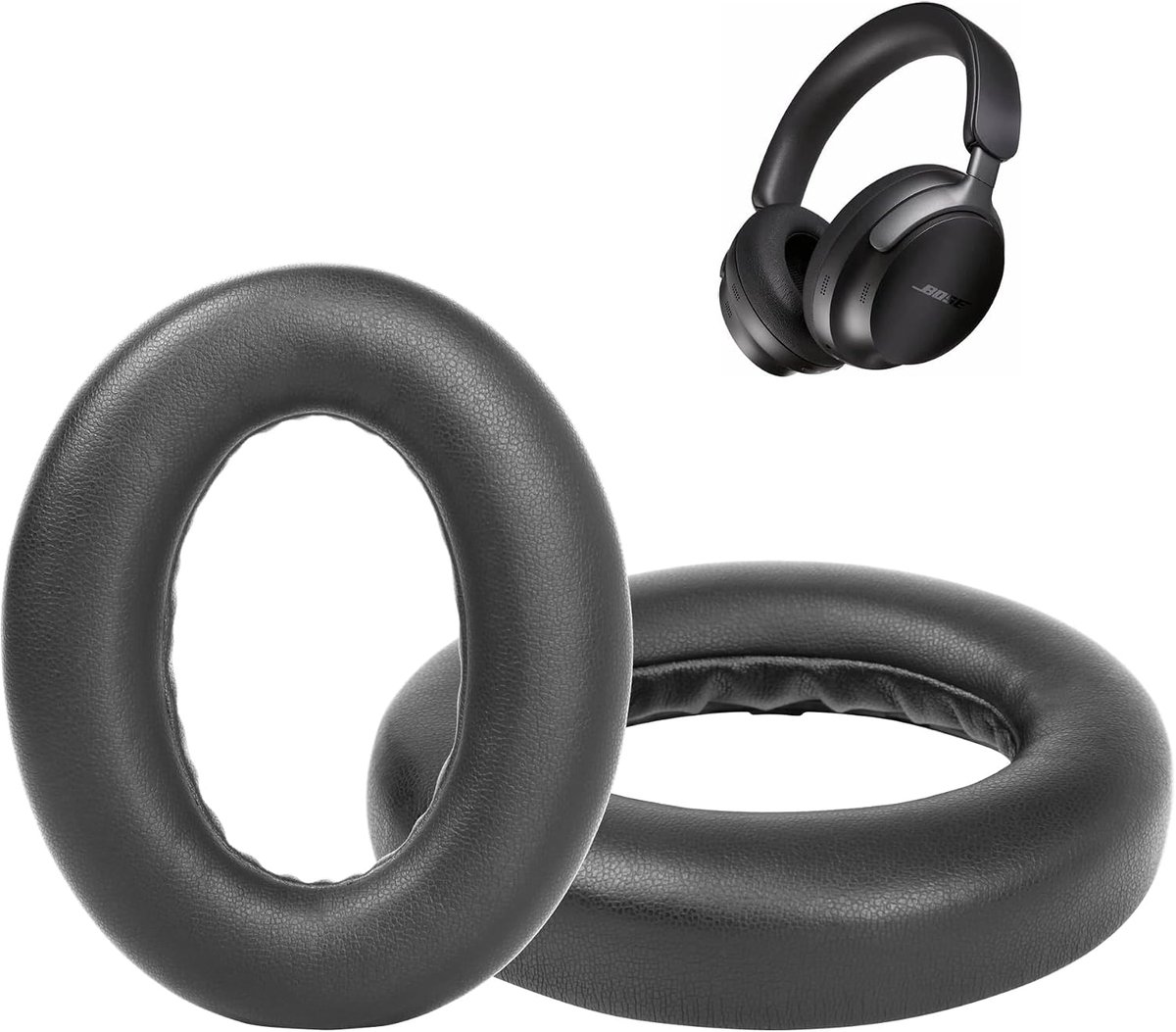Ear Pads Compatible with Bose QuietComfort (QC) Ultra Wireless - Replacement with softer faux leather and memory foam - ShopVlot